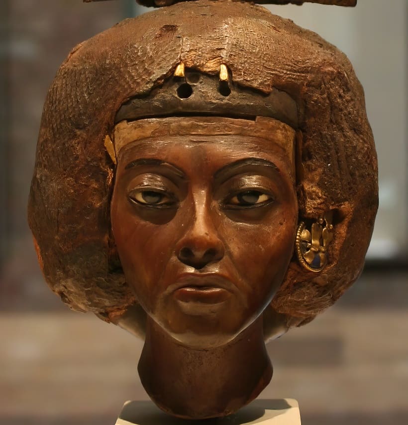 Bust of Tiye, now in the Ägyptisches Museum in Berlin, Germany