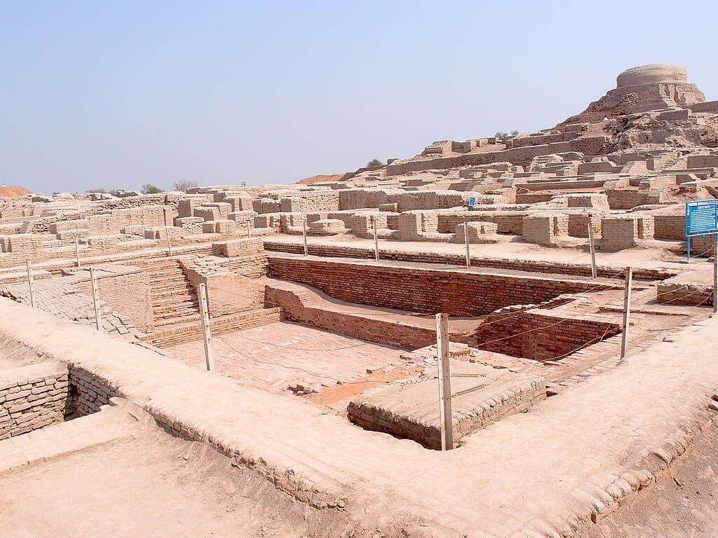 Great Bath of the excavated ruins of Mohenjo-daro